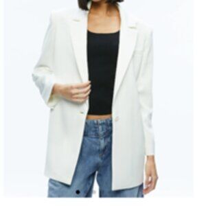 Alice + Olivia Blazer, NWT - White, Sz 10